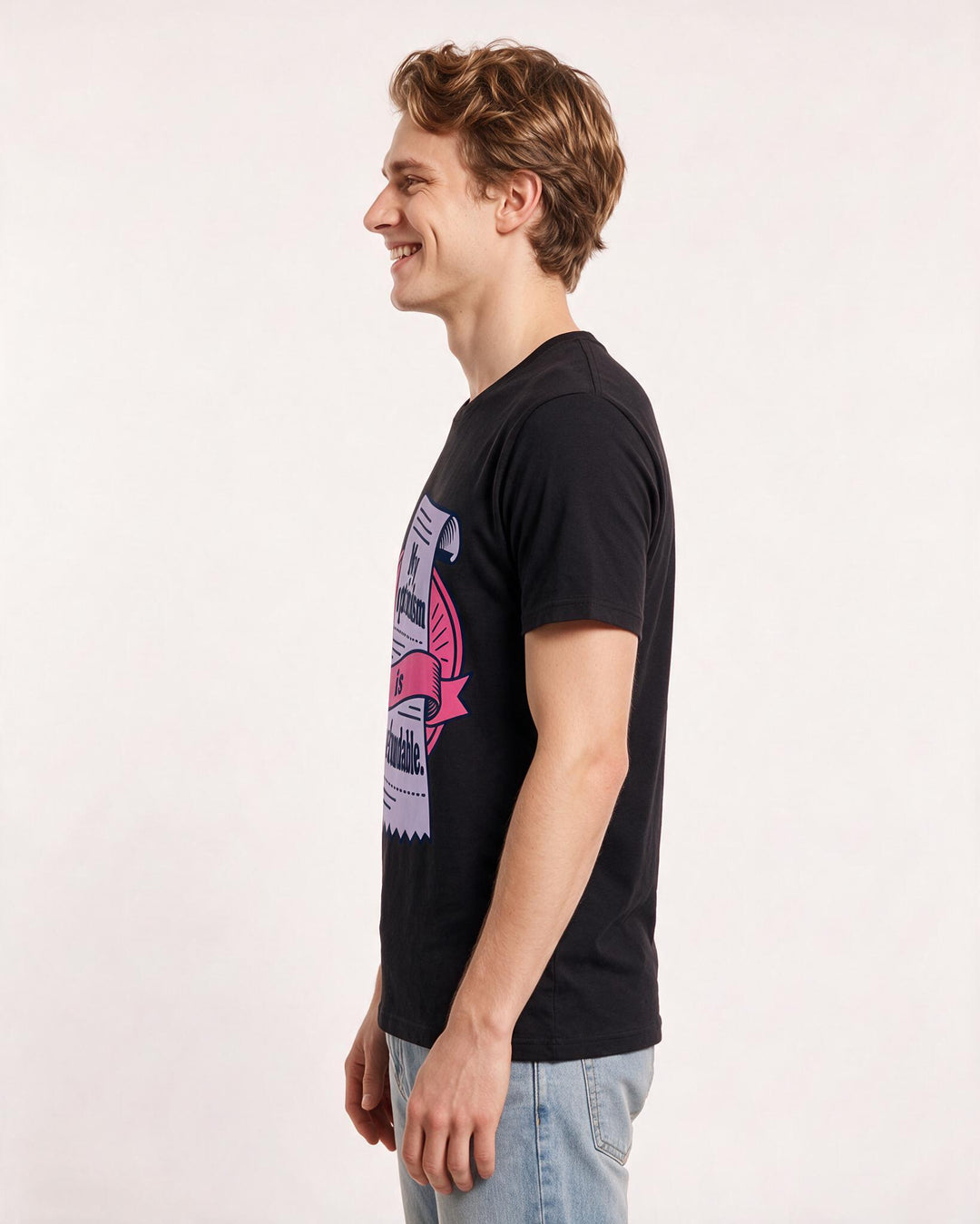 Political Statement Black T-Shirt for Men – Everyday Expression Graphic Tee product image 2