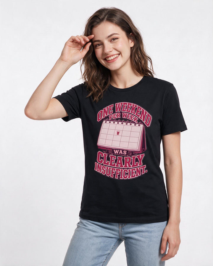 Beer Black T-Shirt for Women – Everyday Expression Graphic Tee product image 3