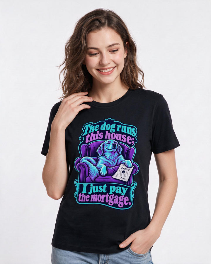 Cat Lover Black T-Shirt for Women – Everyday Expression Graphic Tee product image 1