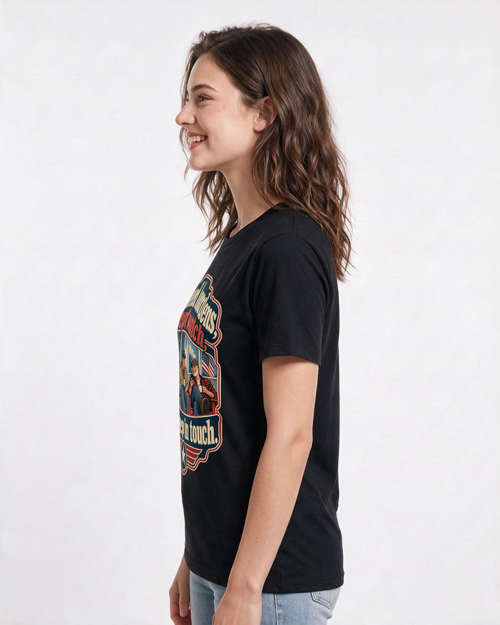Veteran Black T-Shirt for Women – Everyday Expression Graphic Tee product image 2