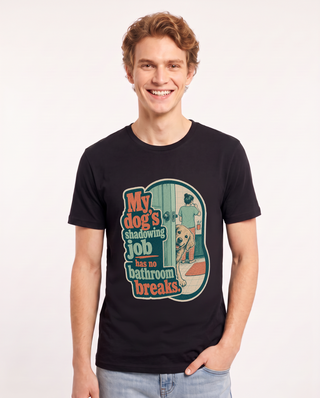 Cat Lover Black T-Shirt for Men – Everyday Expression Graphic Tee product image 3