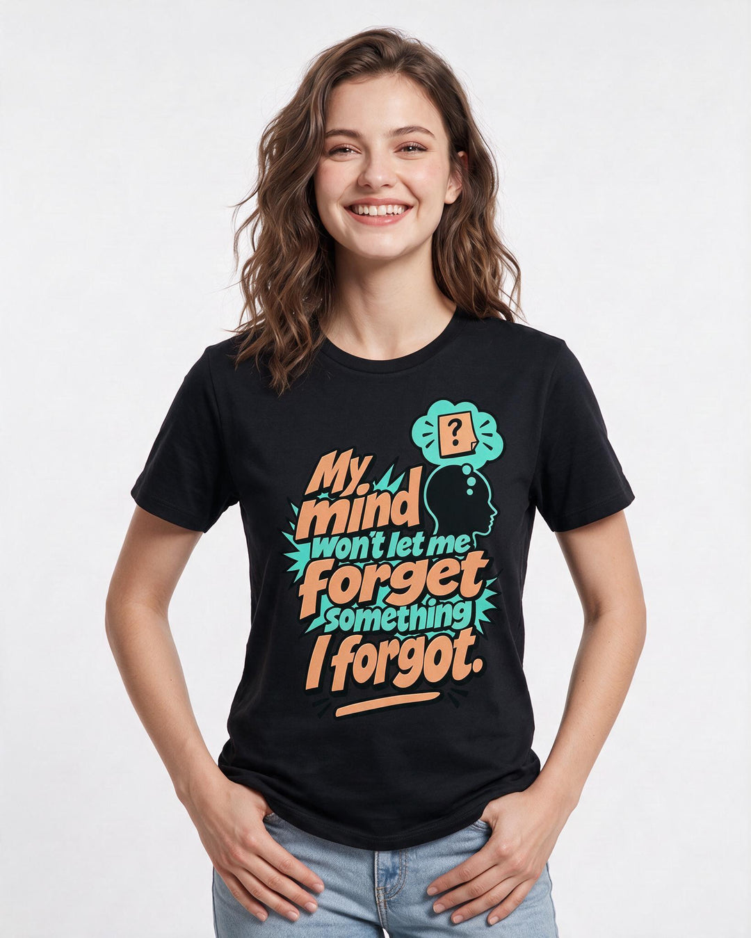 Meme Black T-Shirt for Women – Everyday Expression Graphic Tee product image 1