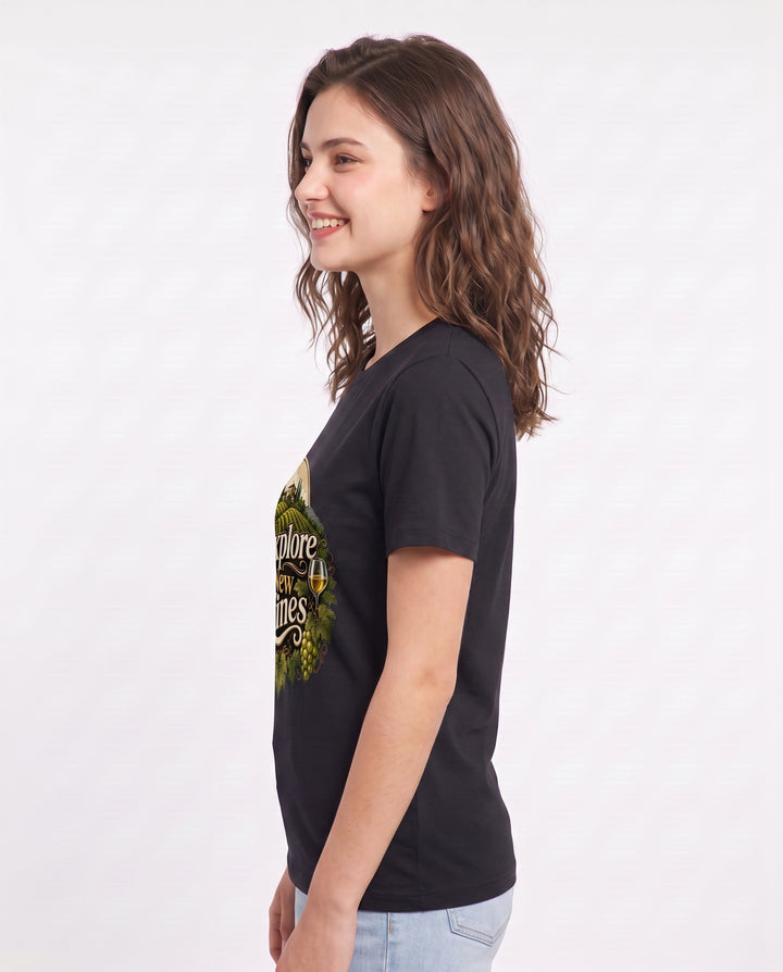Explore New Vines Women's Black T-Shirt product image 3