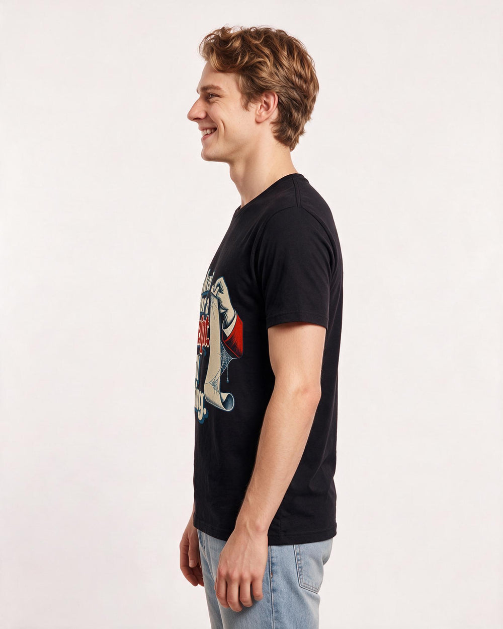 Political Statement Black T-Shirt for Men – Everyday Expression Graphic Tee product image 2