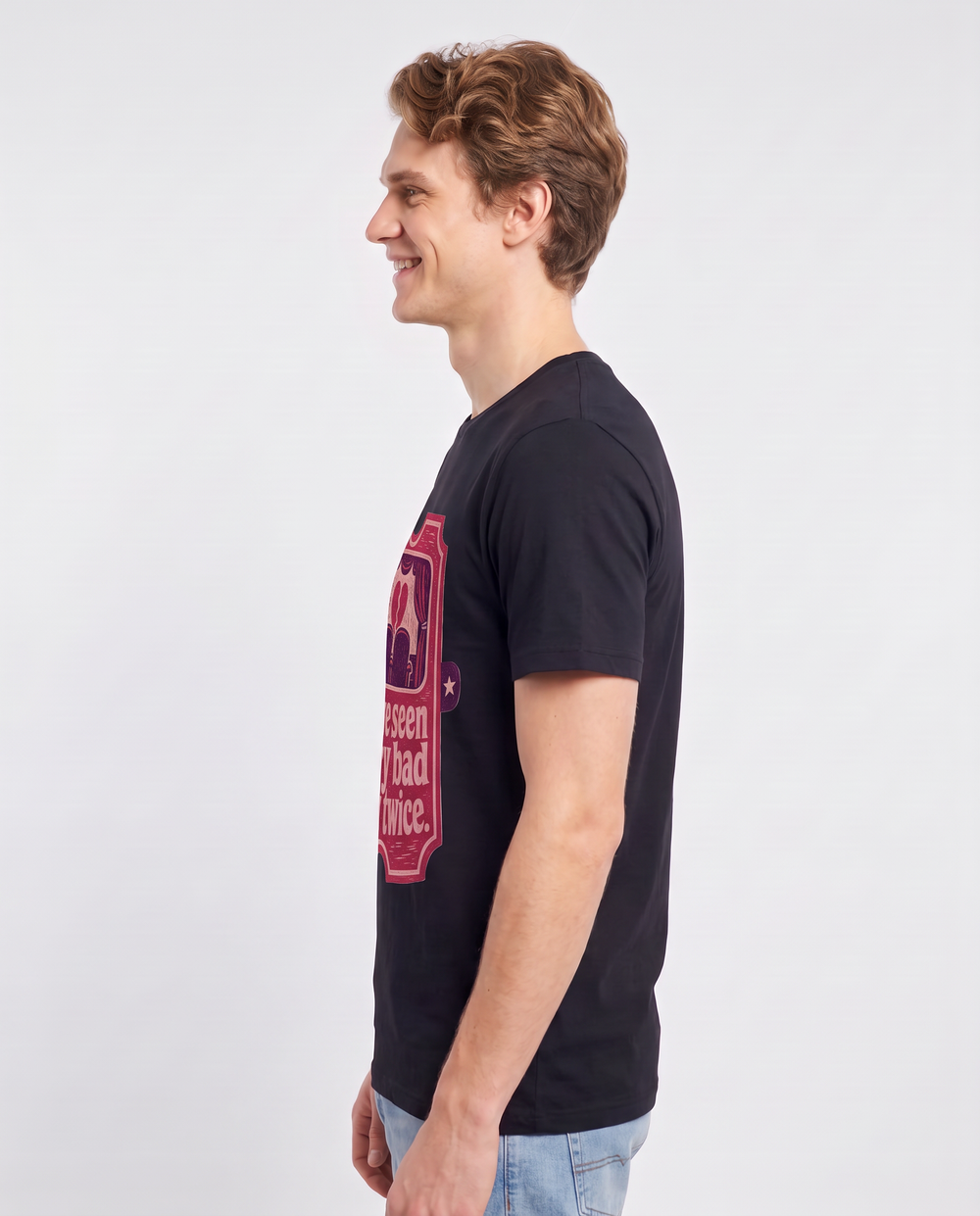 Couples Men's Black T-Shirt - We've seen every bad show twice. product image 2