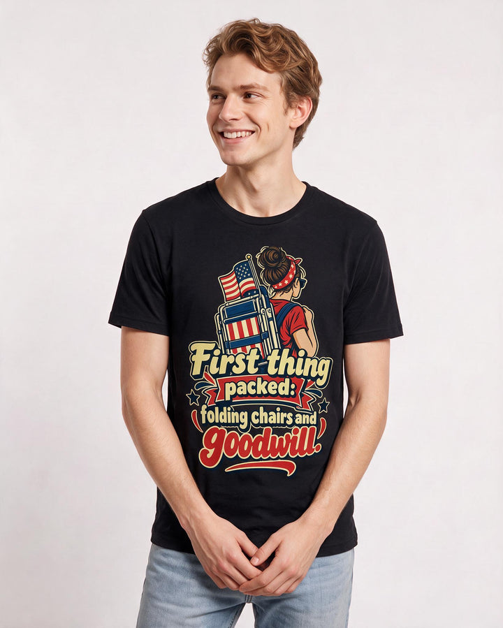 Patriotic Black T-Shirt for Men – Everyday Expression Graphic Tee product image 1