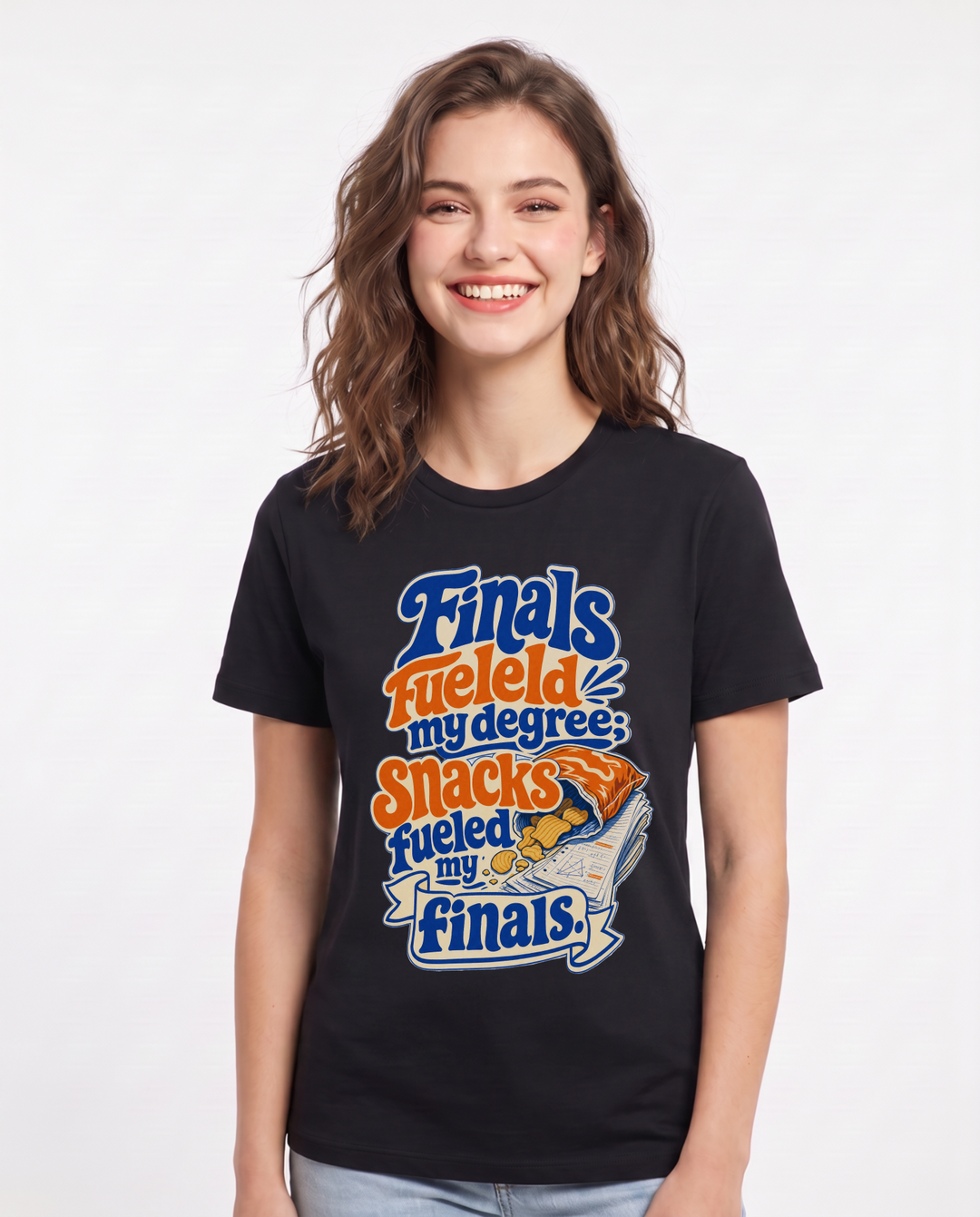 Graduation Black T-Shirt for Women – Everyday Expression Graphic Tee product image 3
