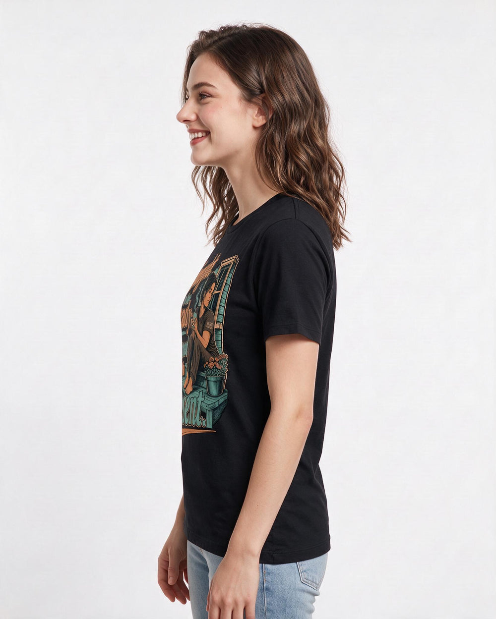 Veteran Black T-Shirt for Women – Everyday Expression Graphic Tee product image 2