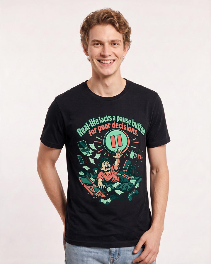 Gaming Black T-Shirt for Men – Game Night Graphic Tee product image 1