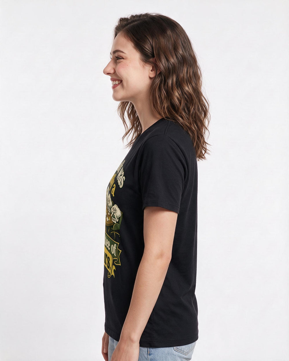 Meme Black T-Shirt for Women – Everyday Expression Graphic Tee product image 2