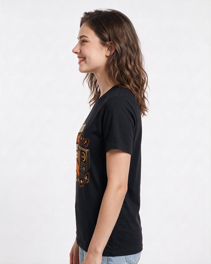 Gaming Black T-Shirt for Women – Game Night Graphic Tee product image 2