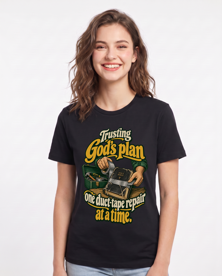 Christian Faith Black T-Shirt for Women – Everyday Expression Graphic Tee product image 3
