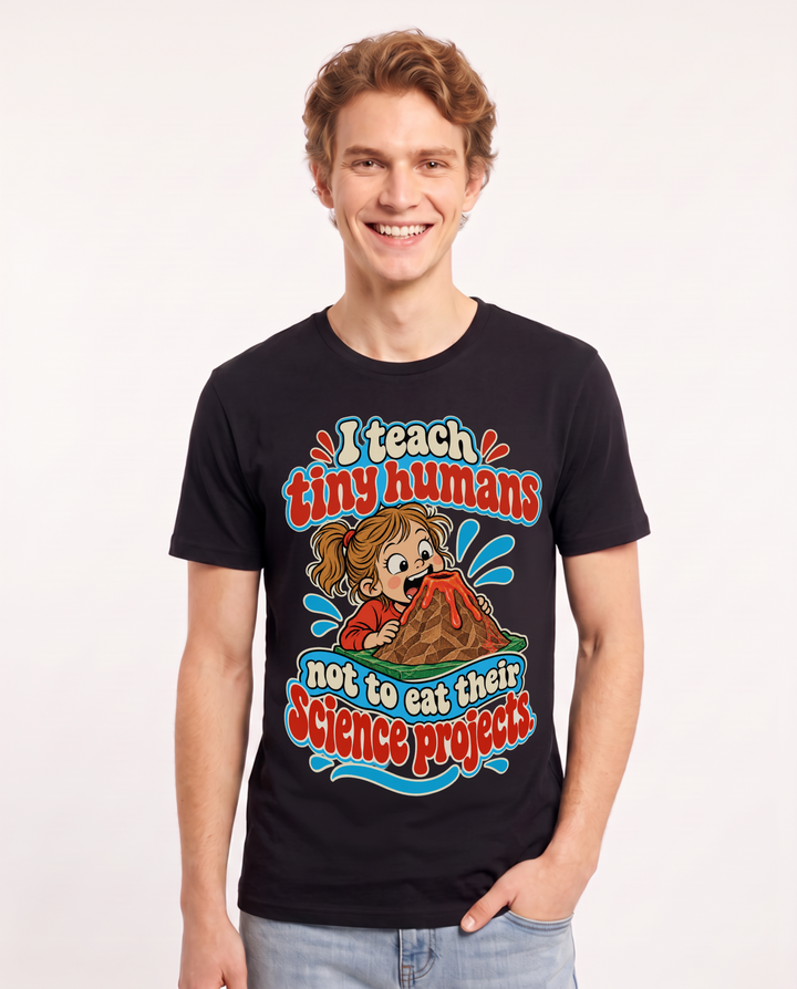 Teacher Black T-Shirt for Men – Everyday Expression Graphic Tee product image 3