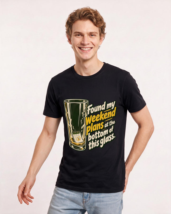 Beer Black T-Shirt for Men – Everyday Expression Graphic Tee product image 1