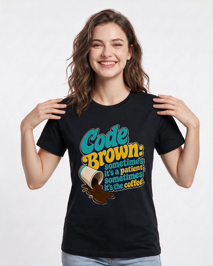 Nurse Black T-Shirt for Women – Nursing Life Graphic Tee product image 1