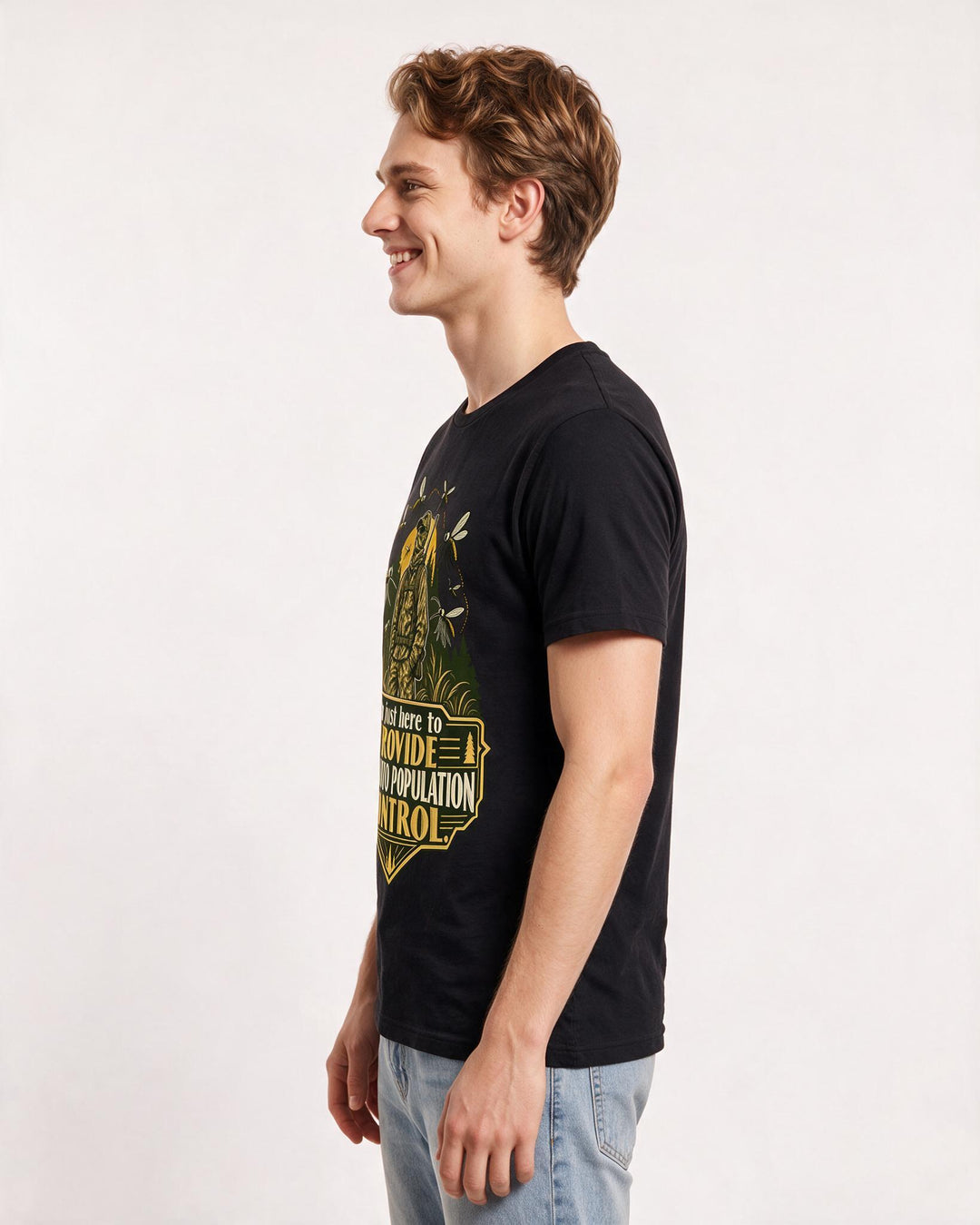 Hunting Black T-Shirt for Men – Everyday Expression Graphic Tee product image 2