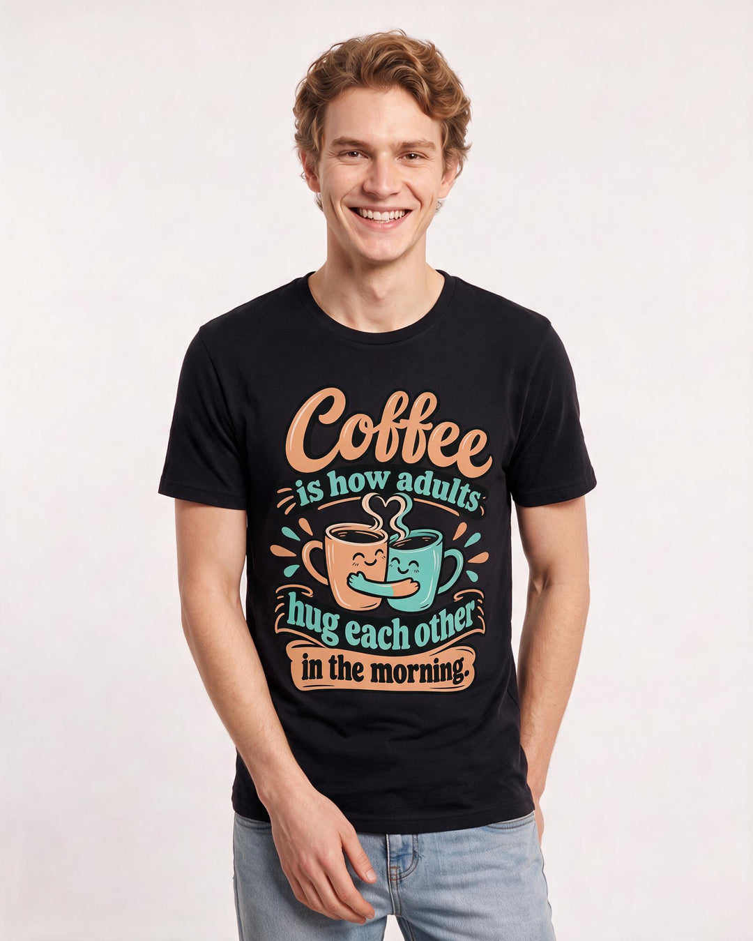 Grandparent Black T-Shirt for Men – Everyday Expression Graphic Tee product image 1