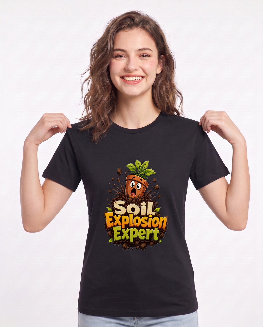 Soil Explosion Expert Women's Black T-Shirt product image 1