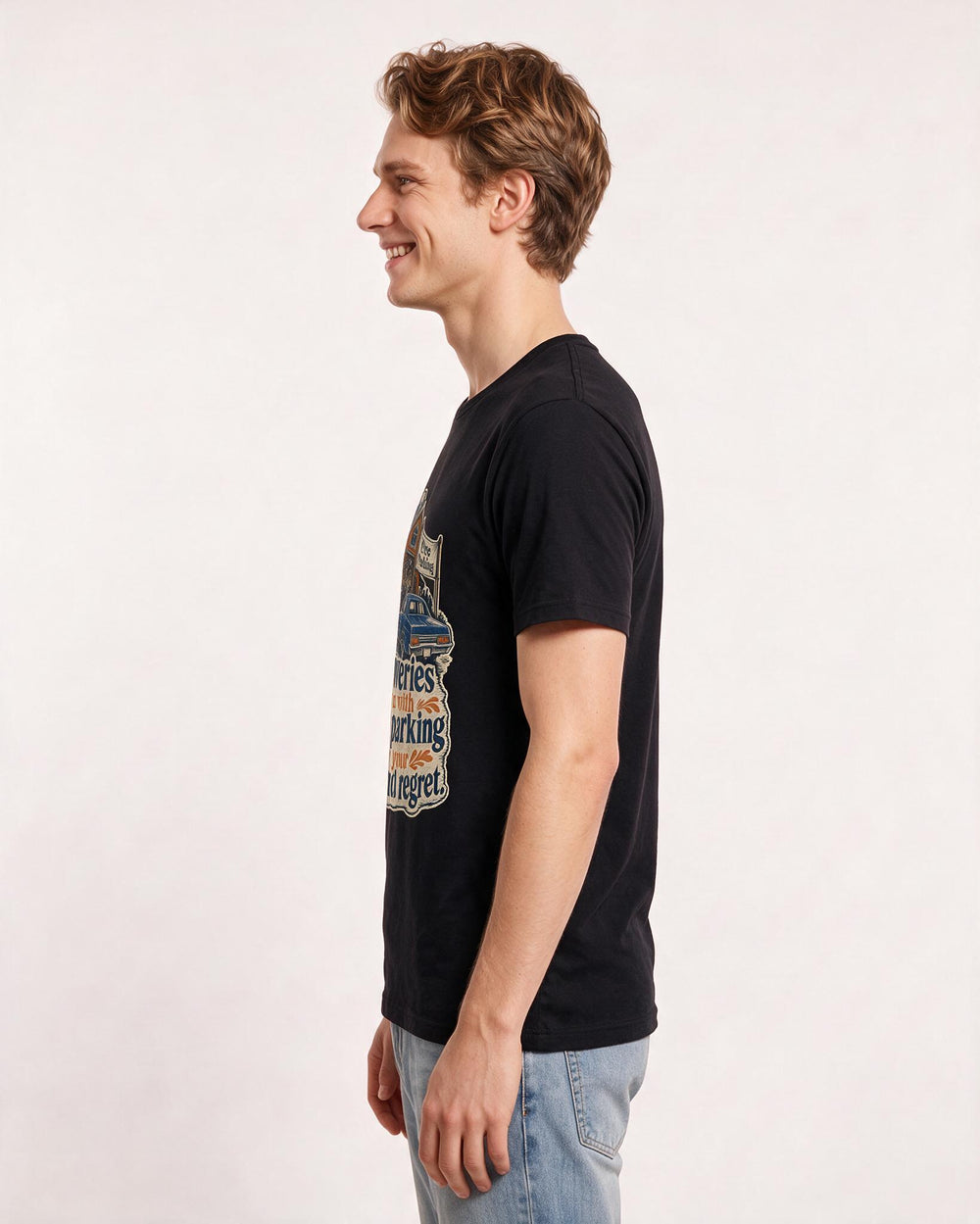 Beer Black T-Shirt for Men – Everyday Expression Graphic Tee product image 2