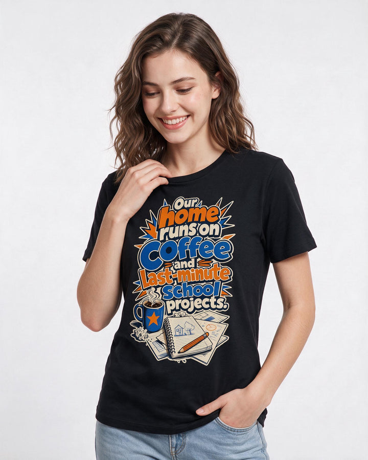 Grandparent Black T-Shirt for Women – Everyday Expression Graphic Tee product image 1
