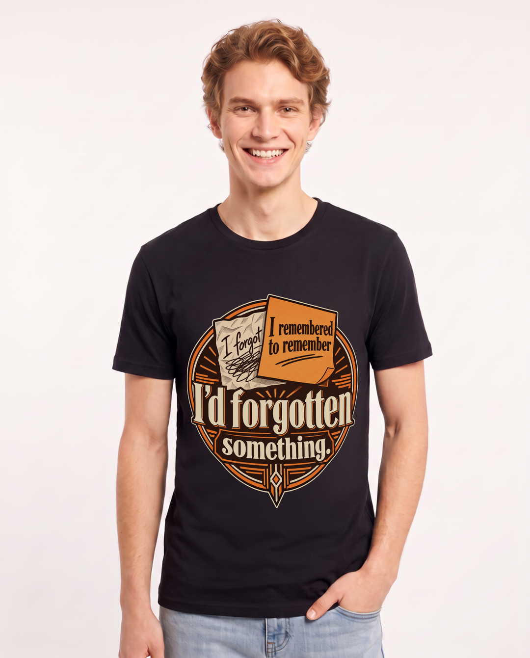 Meme Black T-Shirt for Men – Everyday Expression Graphic Tee product image 3