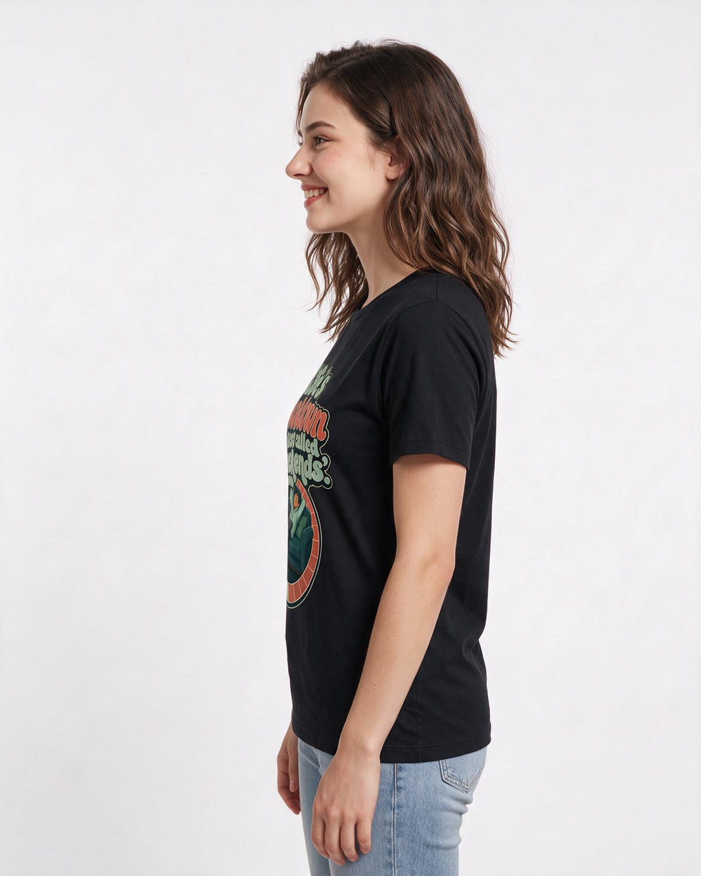Gaming Black T-Shirt for Women – Game Night Graphic Tee product image 2