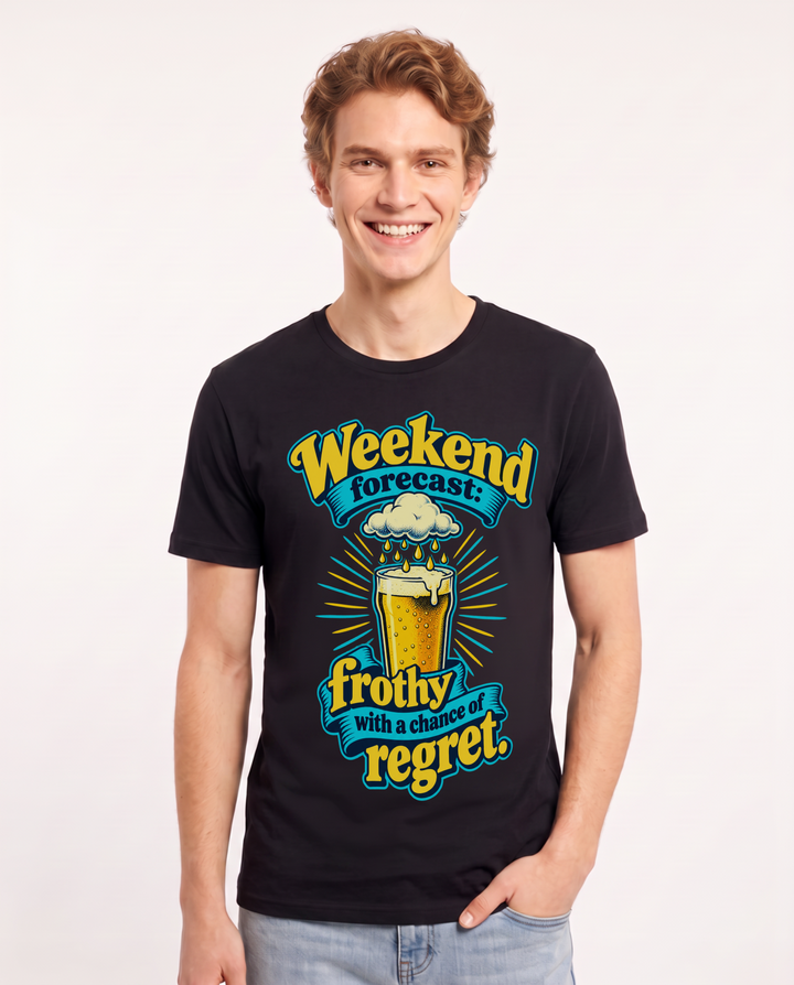 Beer Black T-Shirt for Men – Everyday Expression Graphic Tee product image 3