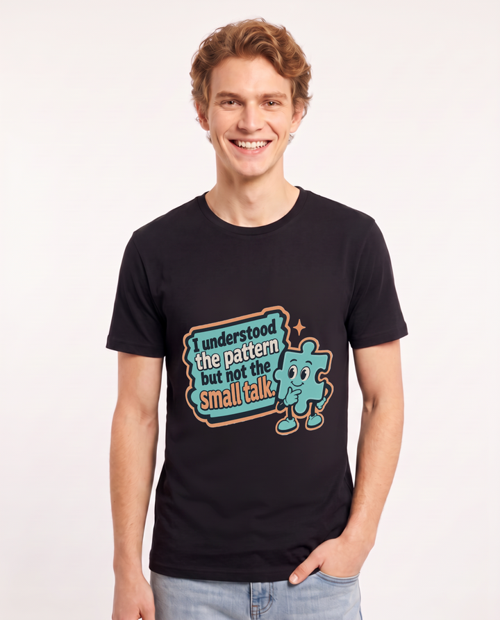 Graphic Men's Black T-Shirt - I understood the pattern but not the product image 1