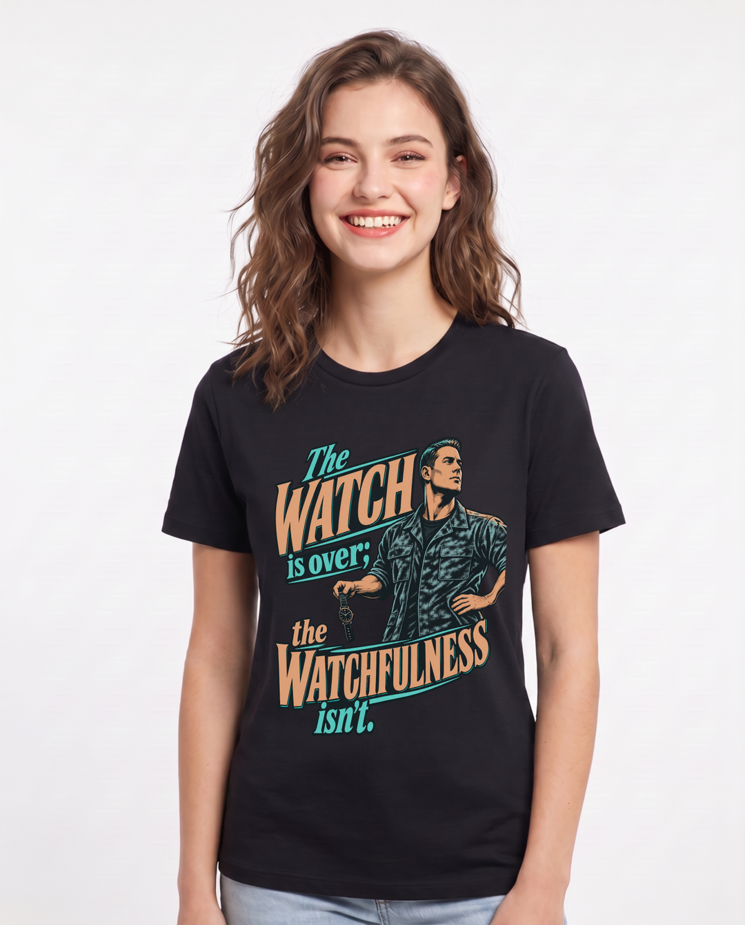 Veteran Black T-Shirt for Women – Everyday Expression Graphic Tee product image 3