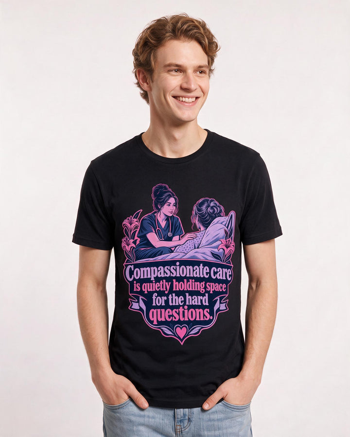 Nurse Black T-Shirt for Men – Nursing Life Graphic Tee product image 1