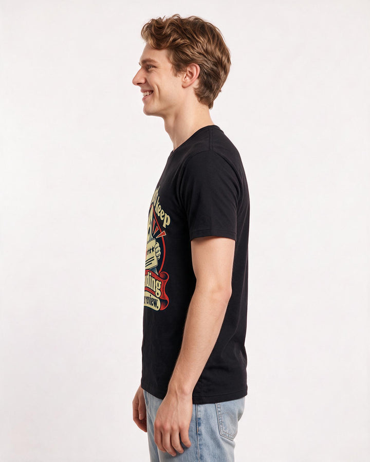 Halloween Black T-Shirt for Men – Halloween Theme Graphic Tee product image 2