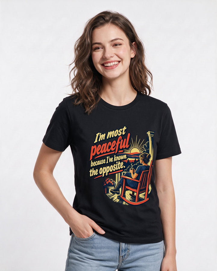 Veteran Black T-Shirt for Women – Everyday Expression Graphic Tee product image 1