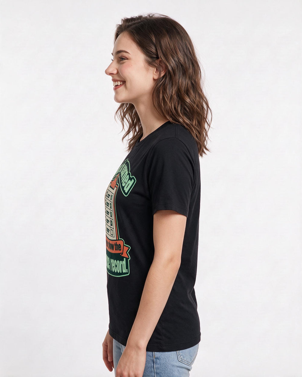 Political Statement Black T-Shirt for Women – Everyday Expression Graphic Tee product image 2