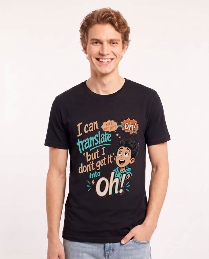 Teacher Men's Black T-Shirt – but I don product image 1