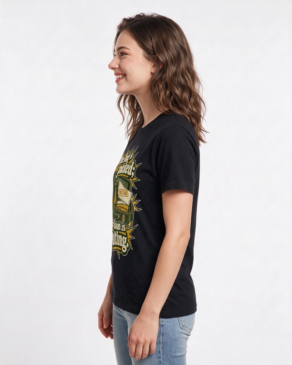 Graduation Black T-Shirt for Women – Everyday Expression Graphic Tee product image 2