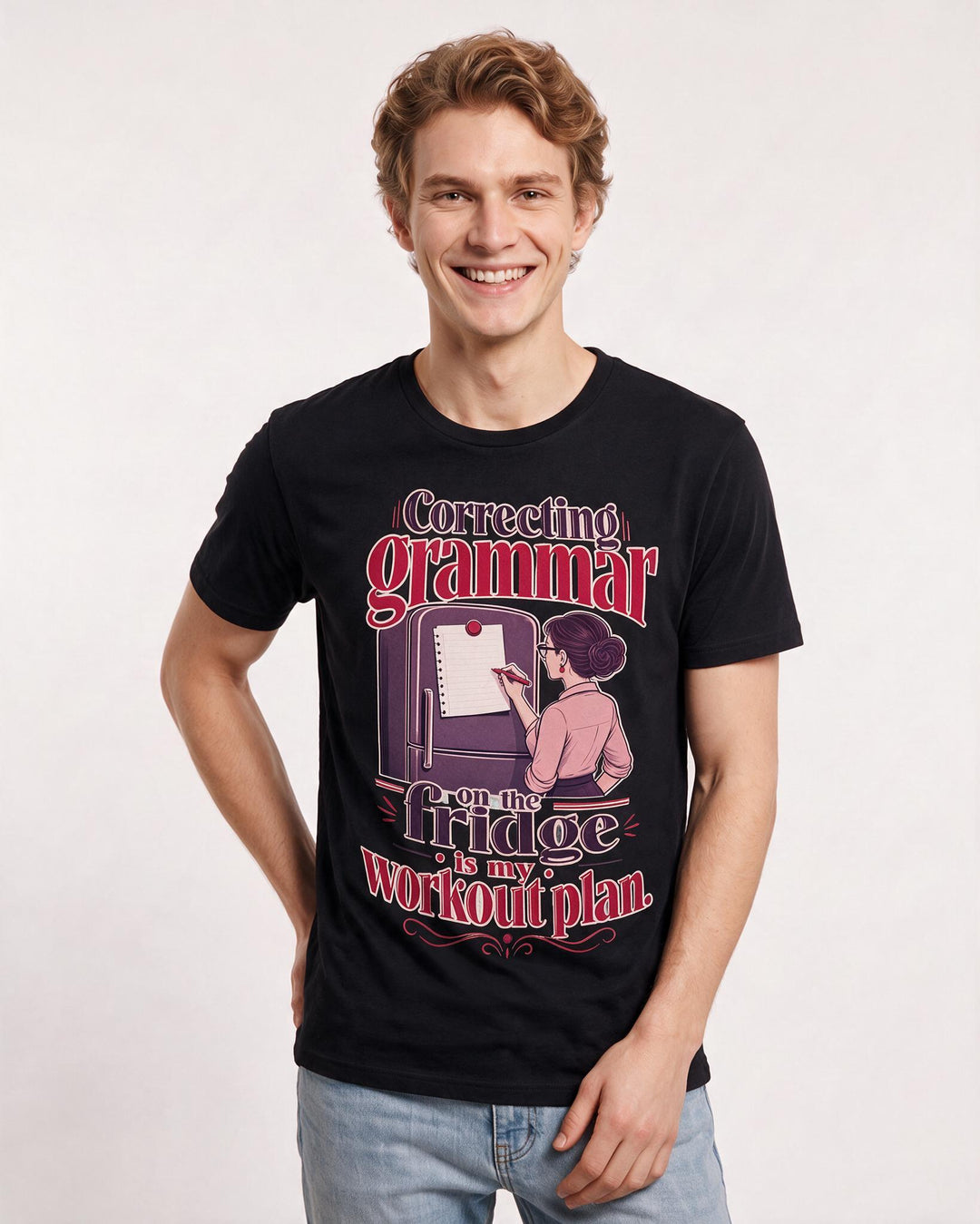 Teacher Black T-Shirt for Men – Everyday Expression Graphic Tee product image 1