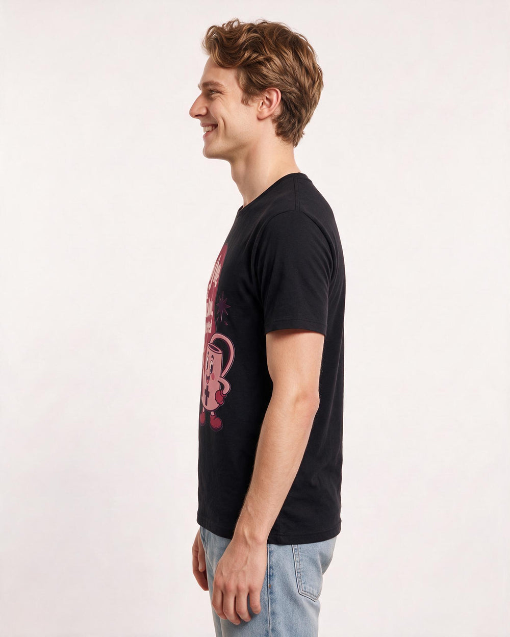 Graphic Men's Black T-Shirt - My hope is a stubborn, well-watered product image 2