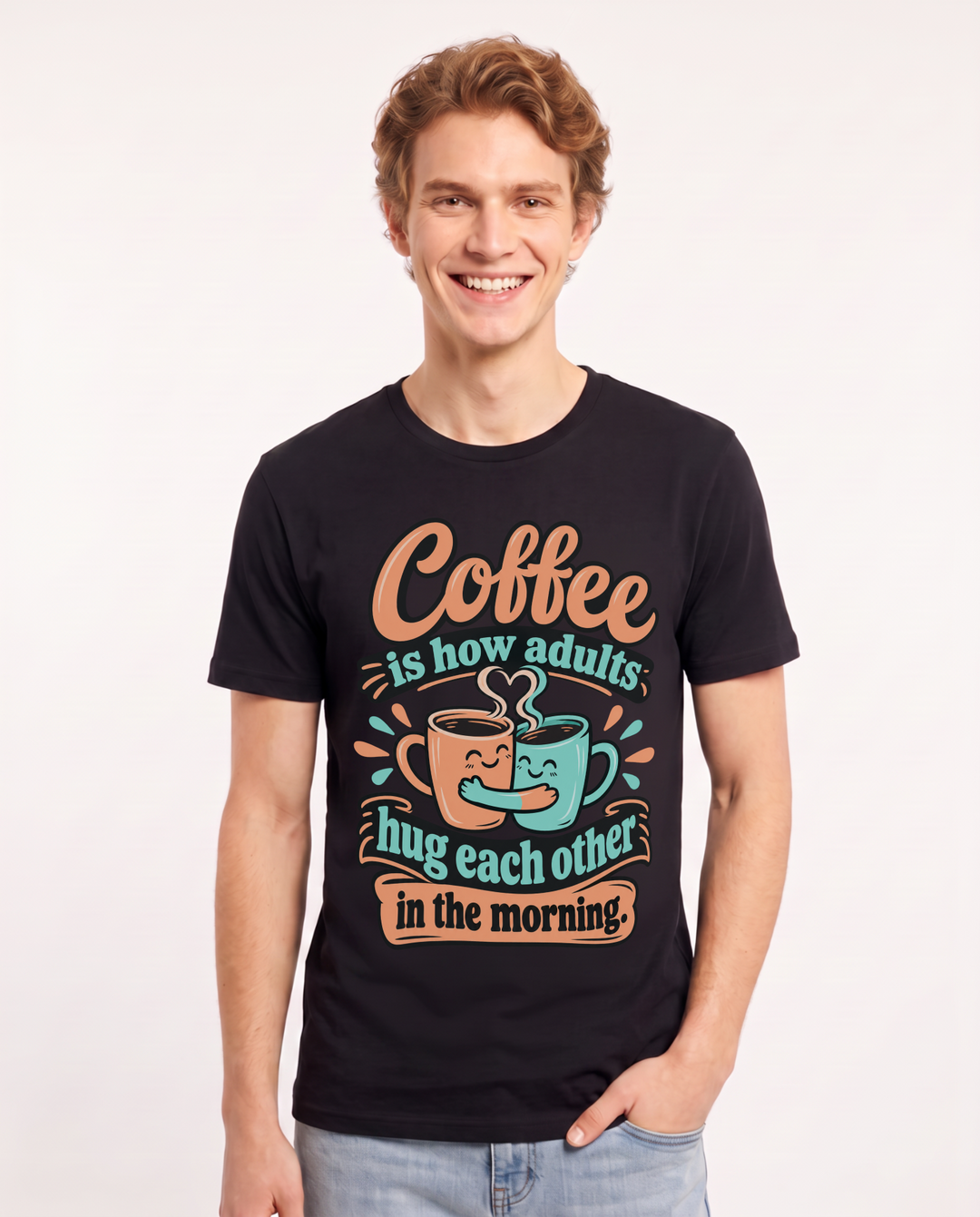 Grandparent Black T-Shirt for Men – Everyday Expression Graphic Tee product image 3