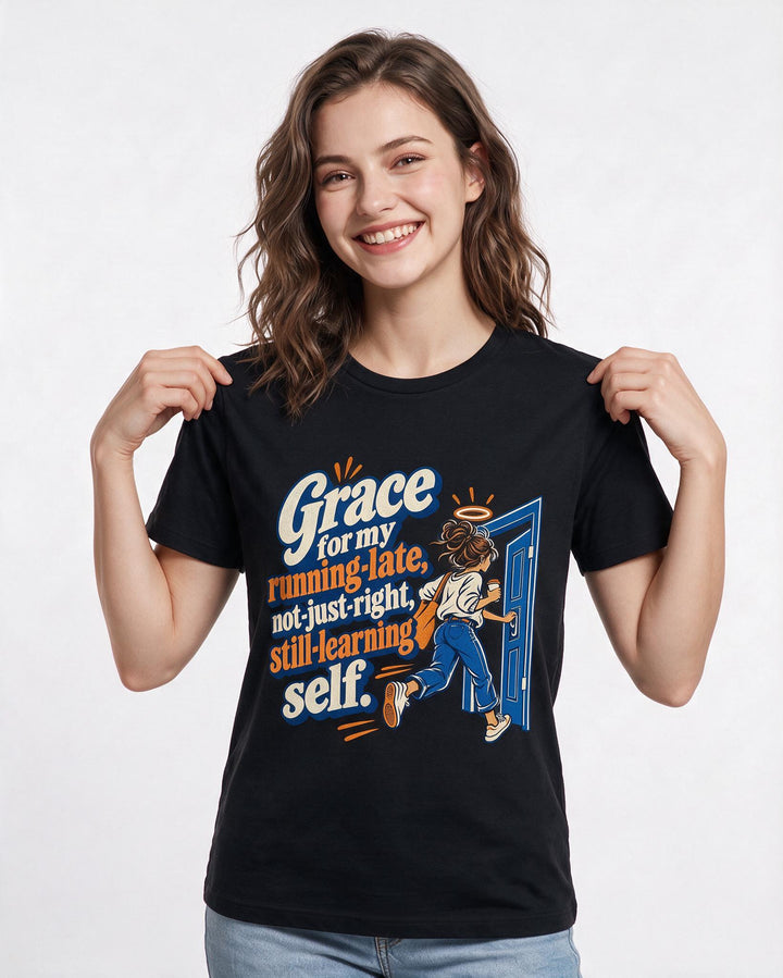 Christian Faith Black T-Shirt for Women – Everyday Expression Graphic Tee product image 1
