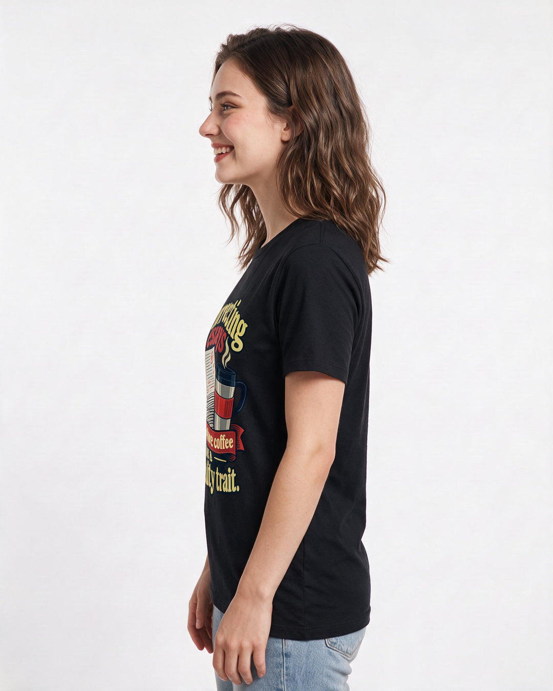 Teacher Black T-Shirt for Women – Everyday Expression Graphic Tee product image 2