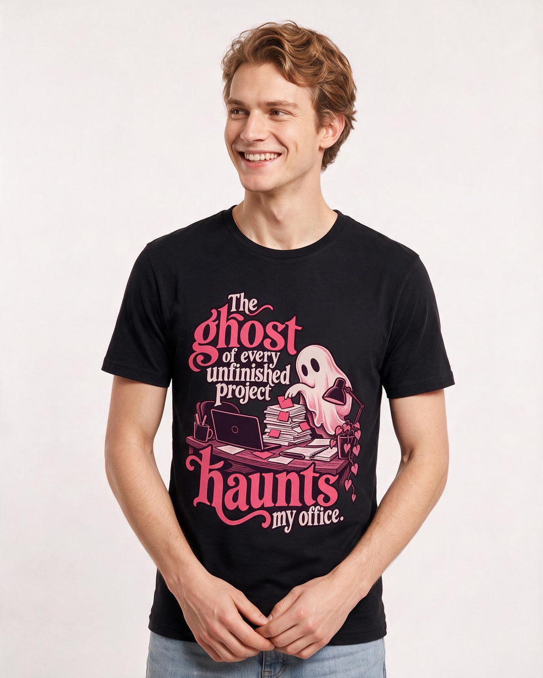 Halloween Black T-Shirt for Men – Halloween Theme Graphic Tee product image 1