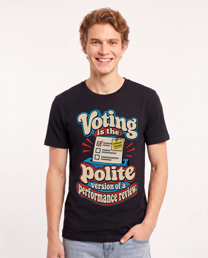 Political Statement Black T-Shirt for Men – Everyday Expression Graphic Tee product image 3