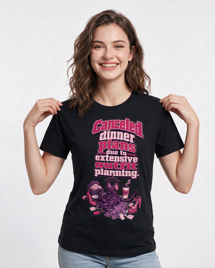 Meme Black T-Shirt for Women – Everyday Expression Graphic Tee product image 1
