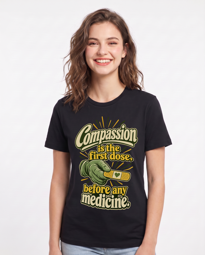 Nurse Black T-Shirt for Women – Nursing Life Graphic Tee product image 3