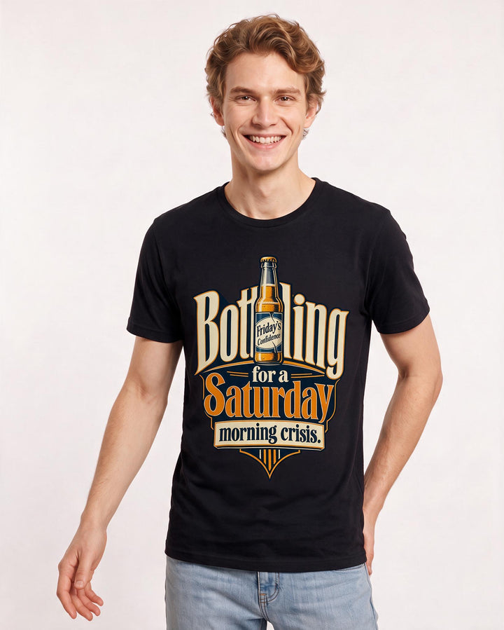 Beer Black T-Shirt for Men – Everyday Expression Graphic Tee product image 1