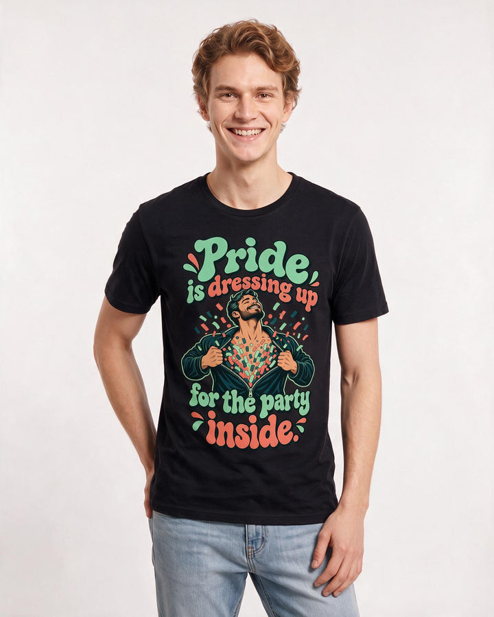 Pride Black T-Shirt for Men – Everyday Expression Graphic Tee product image 1