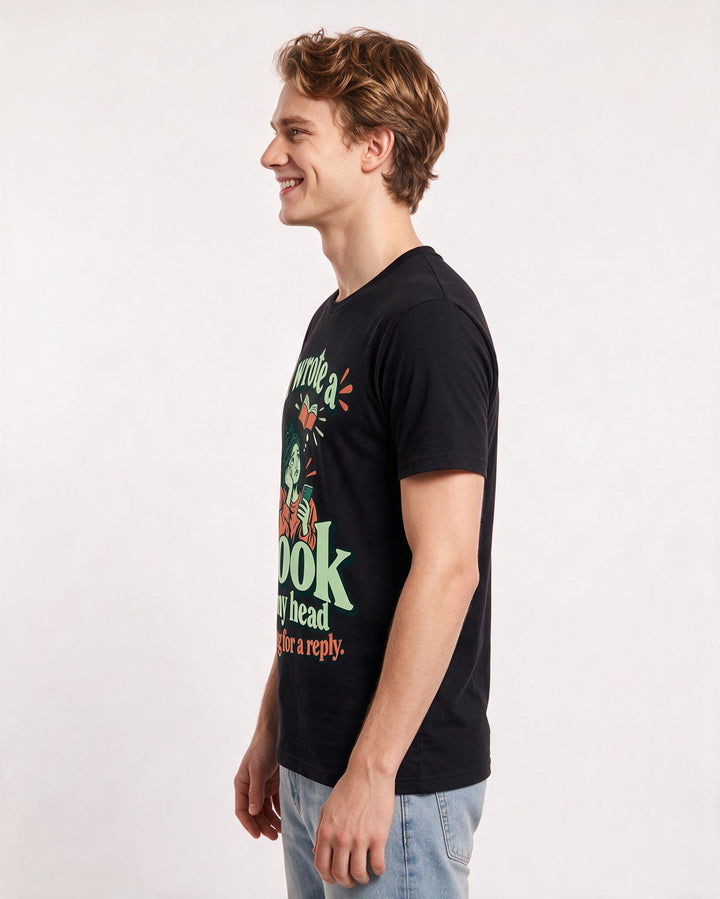 Meme Black T-Shirt for Men – Everyday Expression Graphic Tee product image 2