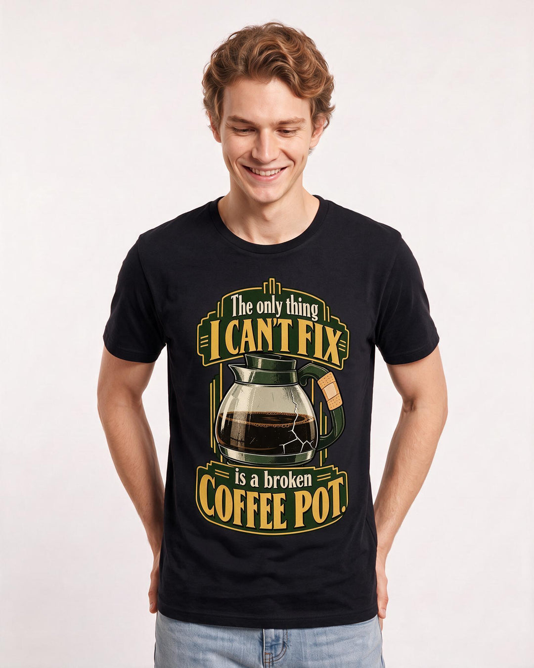 Nurse Black T-Shirt for Men – Nursing Life Graphic Tee product image 1