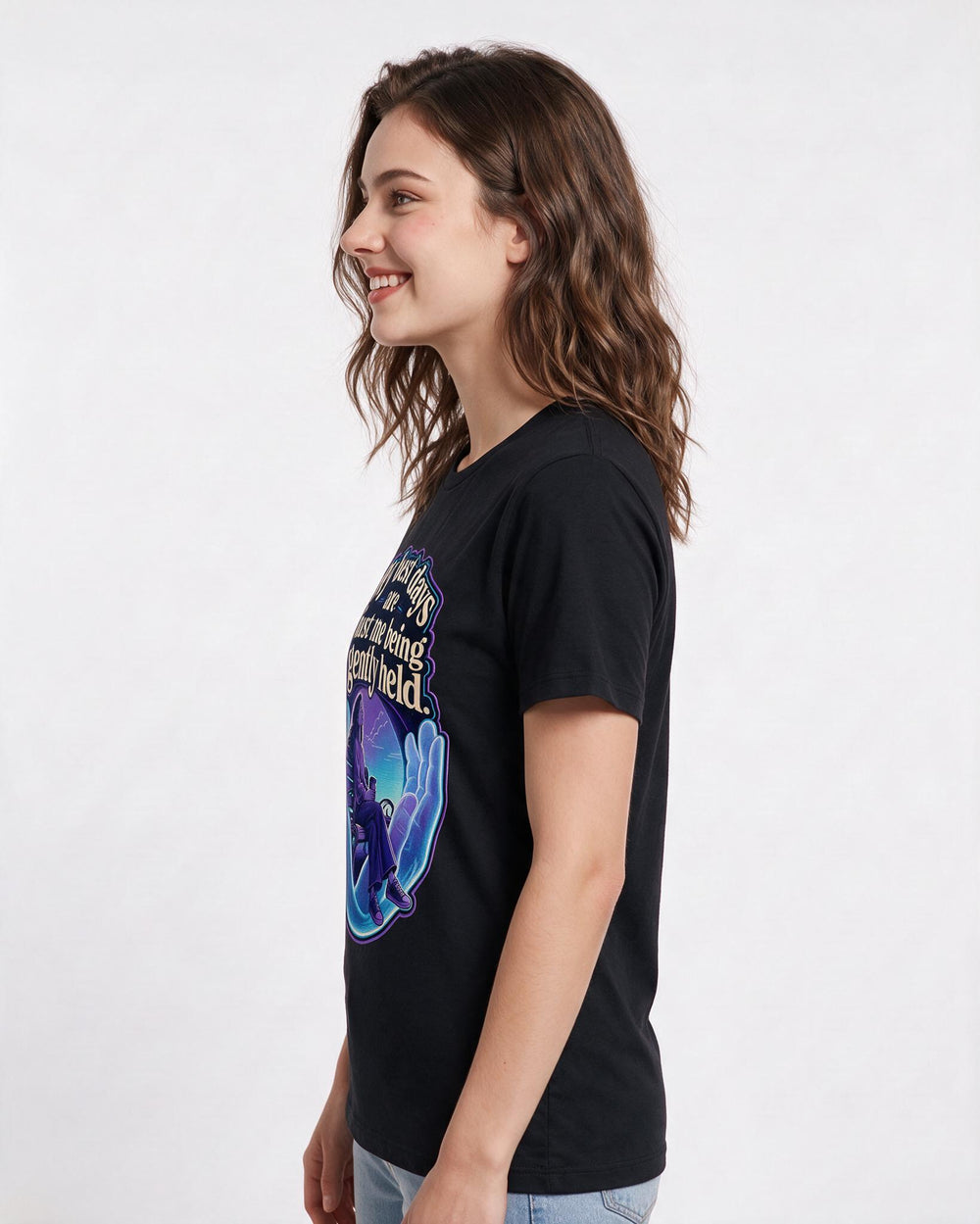 Christian Faith Women's Black T-Shirt – My best days are just me being gently product image 2