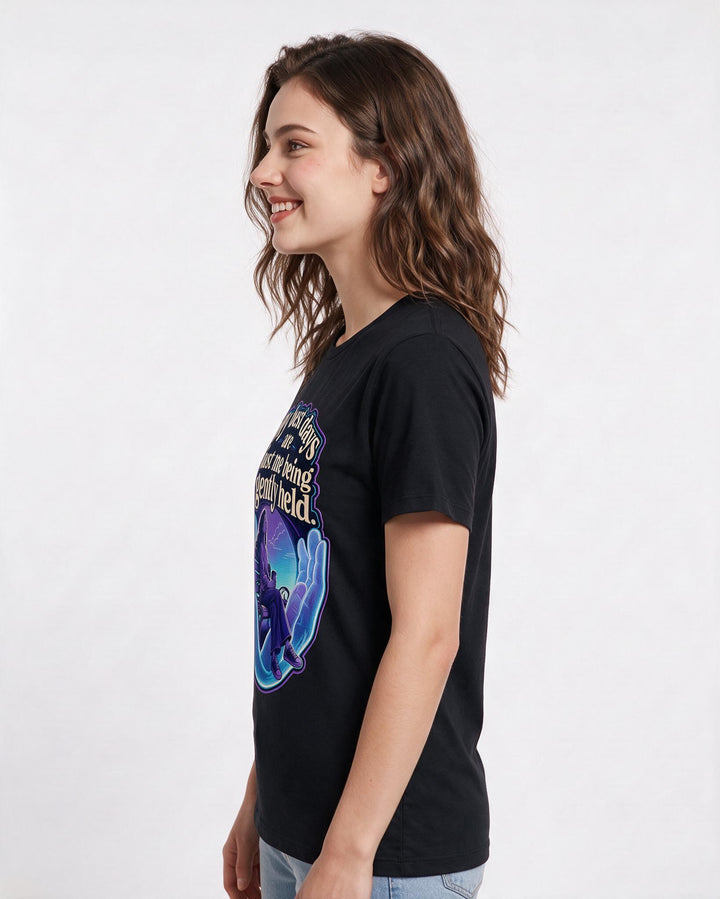 Christian Faith Women's Black T-Shirt – My best days are just me being gently product image 2